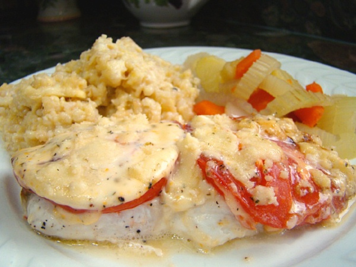 Zesty Baked Fish With Tomatoes and Feta-image