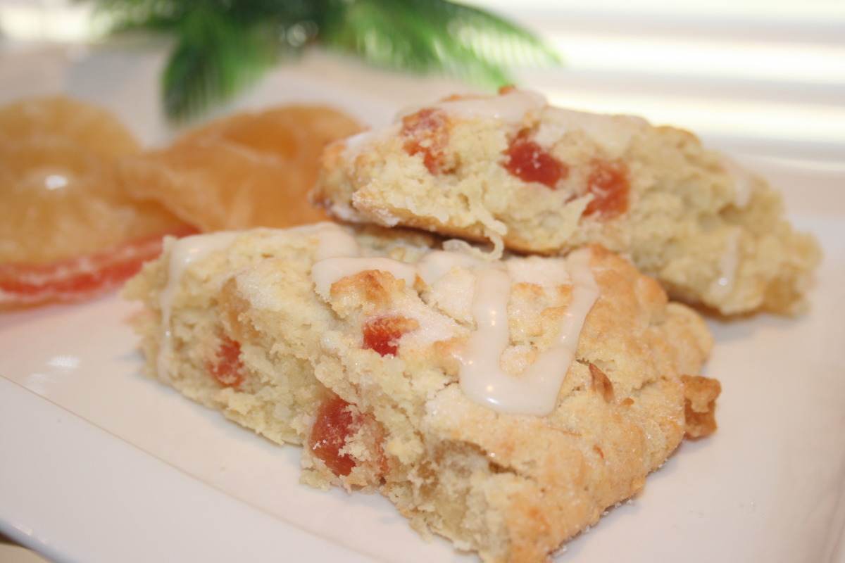 Coconut Papaya & Pineapple Scones