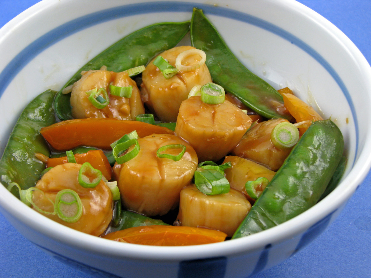 Best Sea Scallops With Sweet Peppers And Snow Peas Recipes