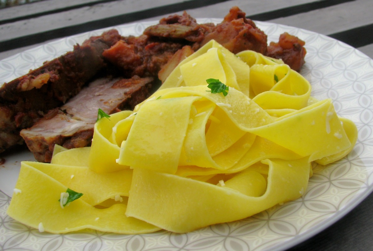 Nif's Simple Parmesan Pappardelle Pasta