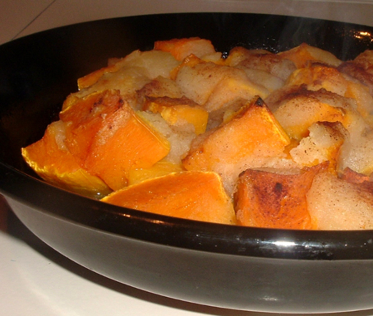 Baked Butternut Squash with Apples and Maple Syrup image