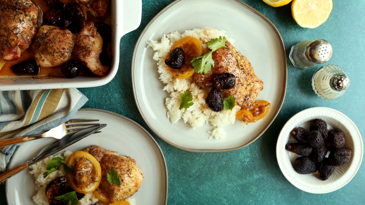 Egyptian Lemon Chicken With Figs