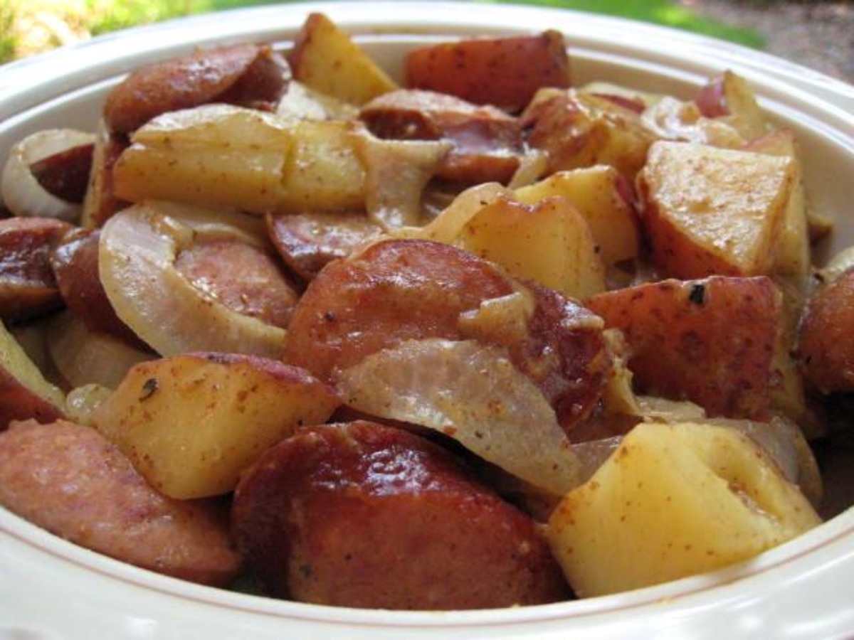 Honey Mustard Kielbasa and Potatoes Recipe