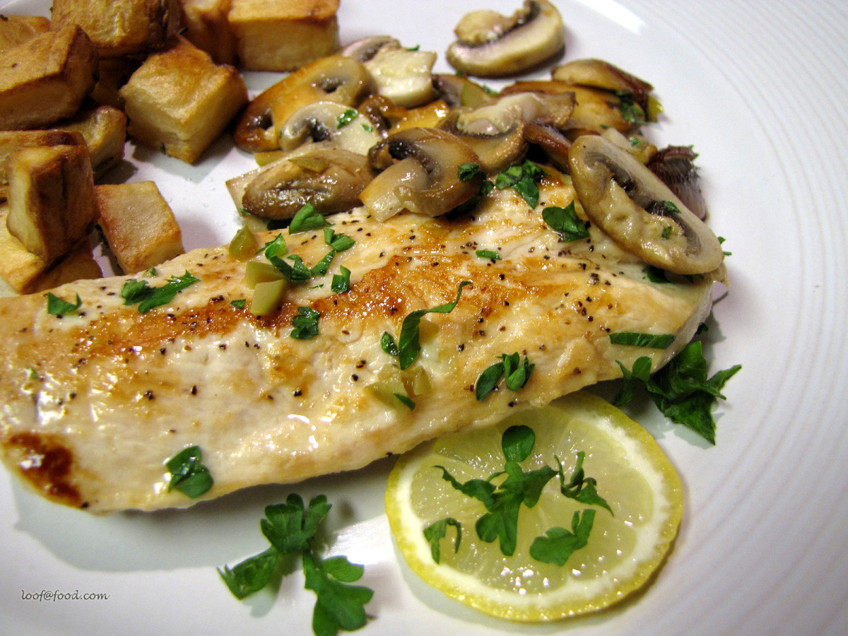 Skillet Chicken Cutlets With Mushrooms image