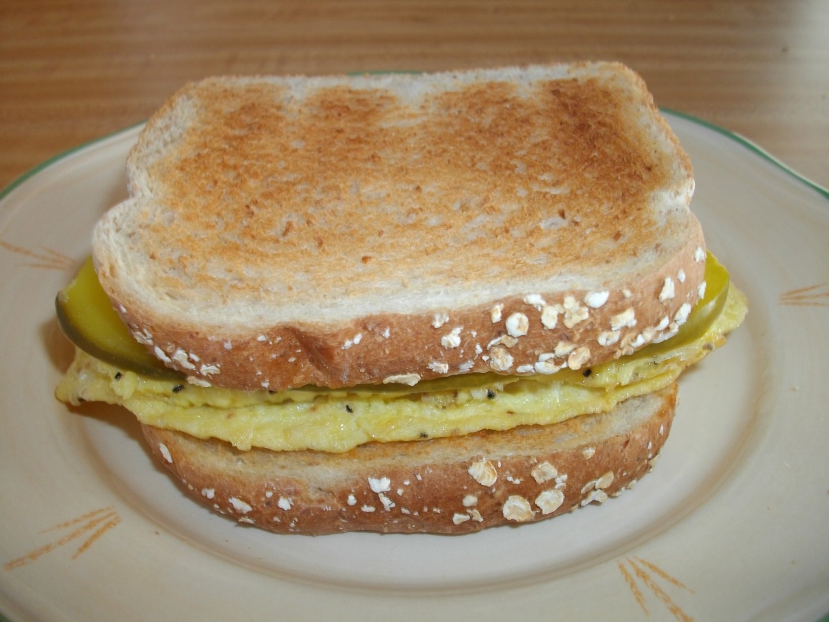 Dill Pickle Scrambled Eggs THM S or FP, VEGAN Option - Oh Sweet Mercy