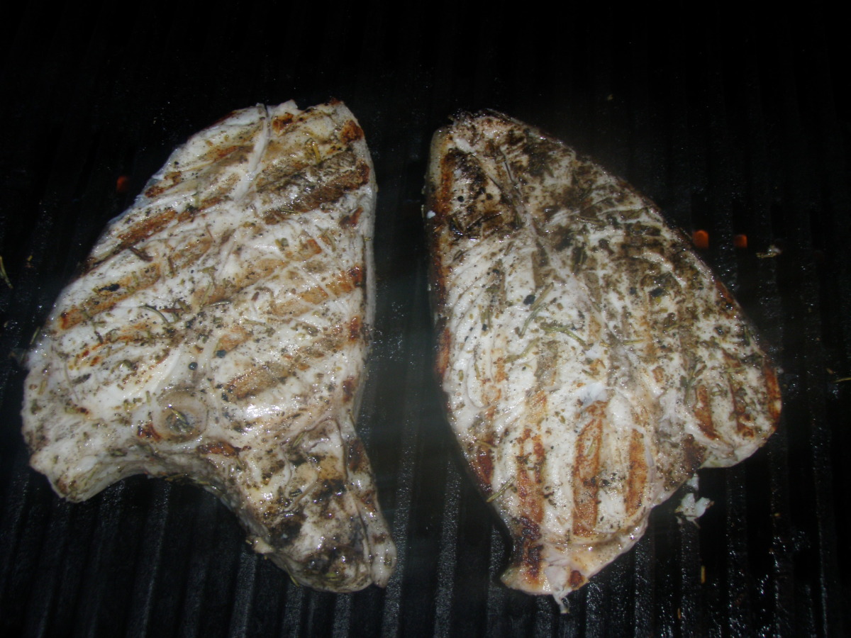 Grilled Halibut Steaks image