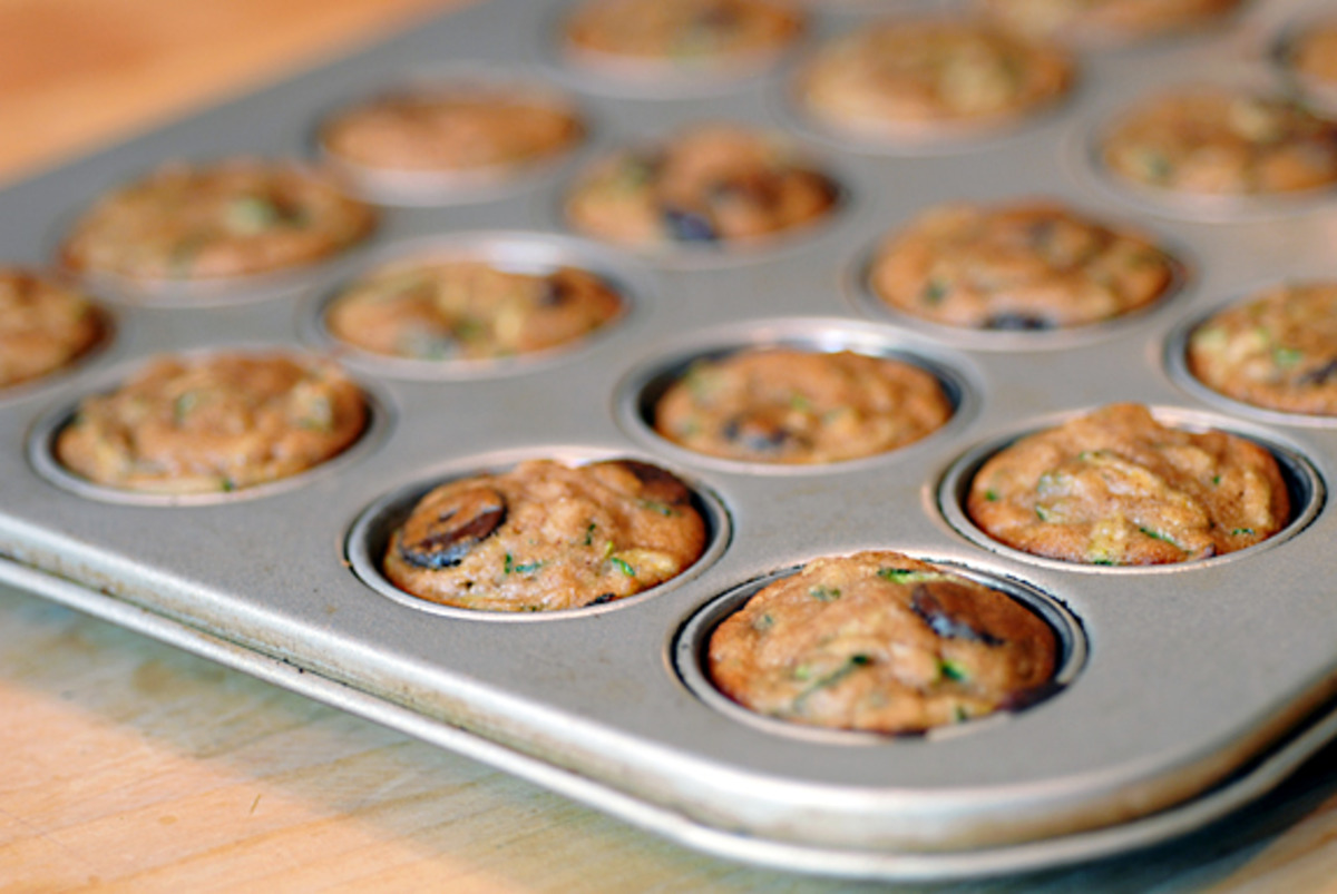 Zucchini Chocolate Chip Mini-Muffins (Gluten Free) image