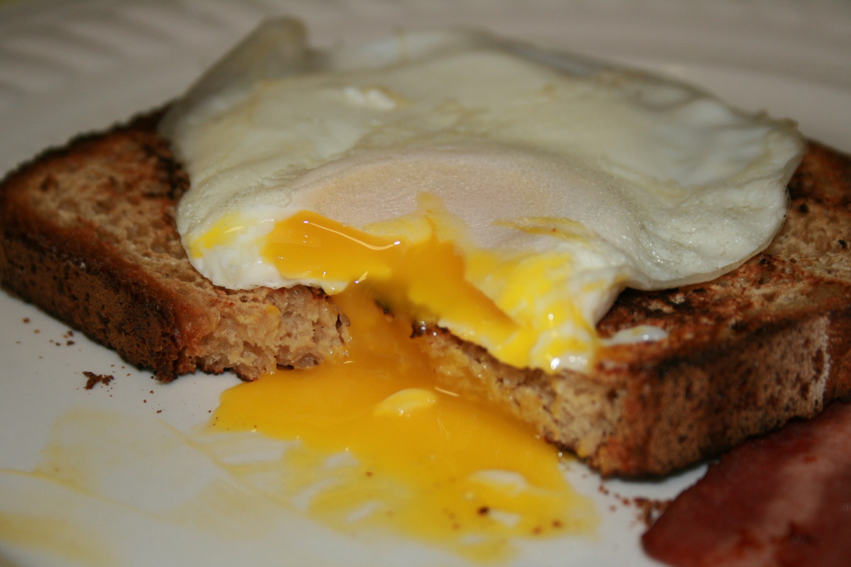 Perfect Runny Egg over Toast No Oil Non Stick Skillet