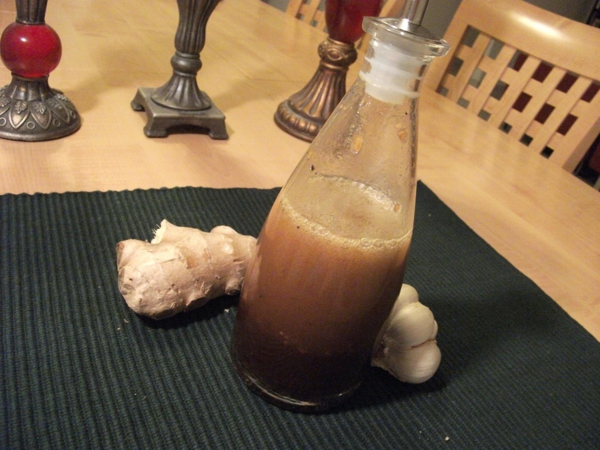 honey soy salad dressing food image