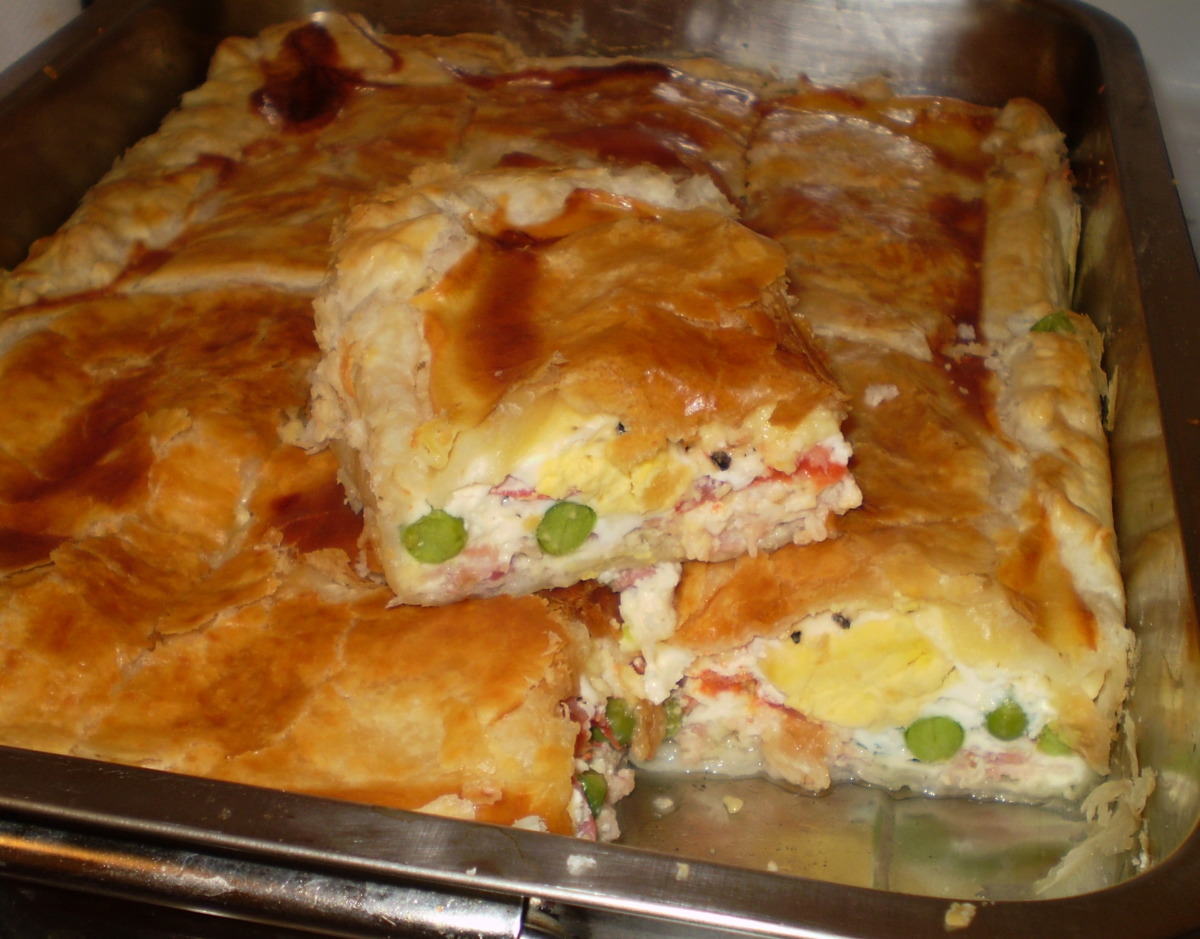 Country Style Egg and Bacon Pie image