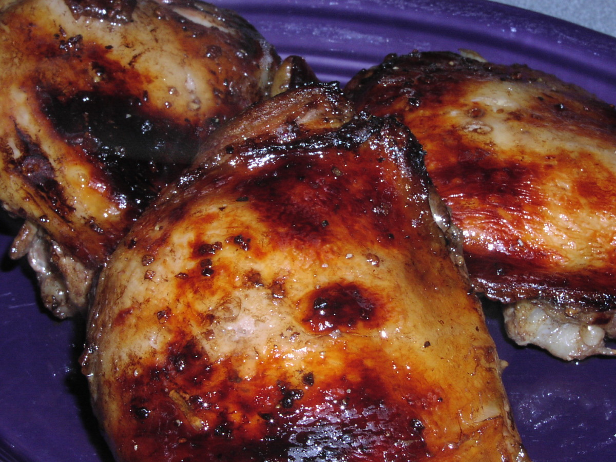 Balsamic Roasted Chicken Thighs