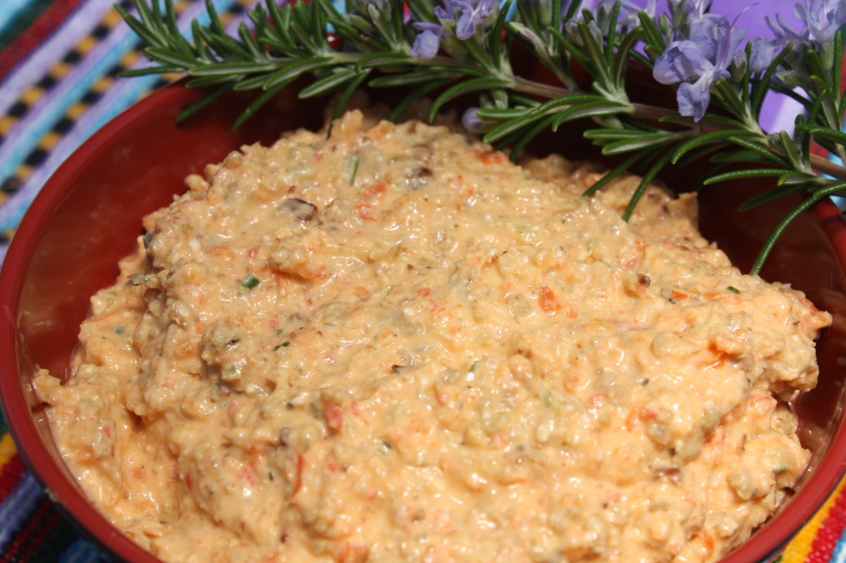 Roasted Sunflower Seed Feta Dip With Bell Pepper image