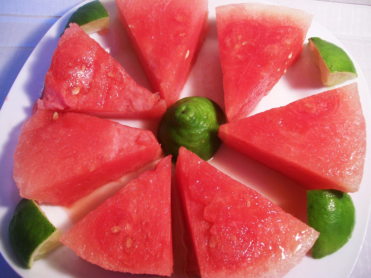 Watermelon Wedges With Lime and Honey image
