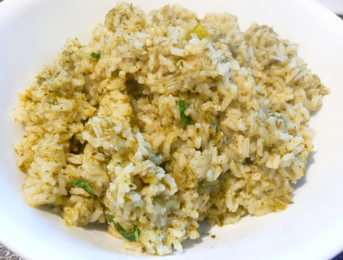 Mexican Green Rice(Vegetarian)_image