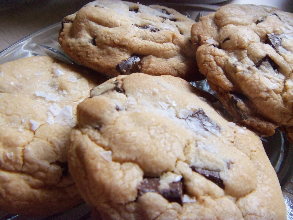 Salted Chocolate Chip Cookies image
