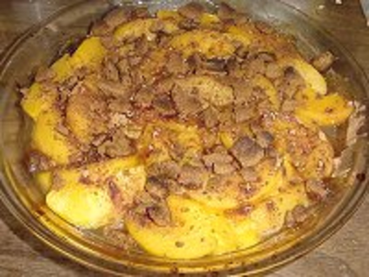 Ginger Peach Crumble