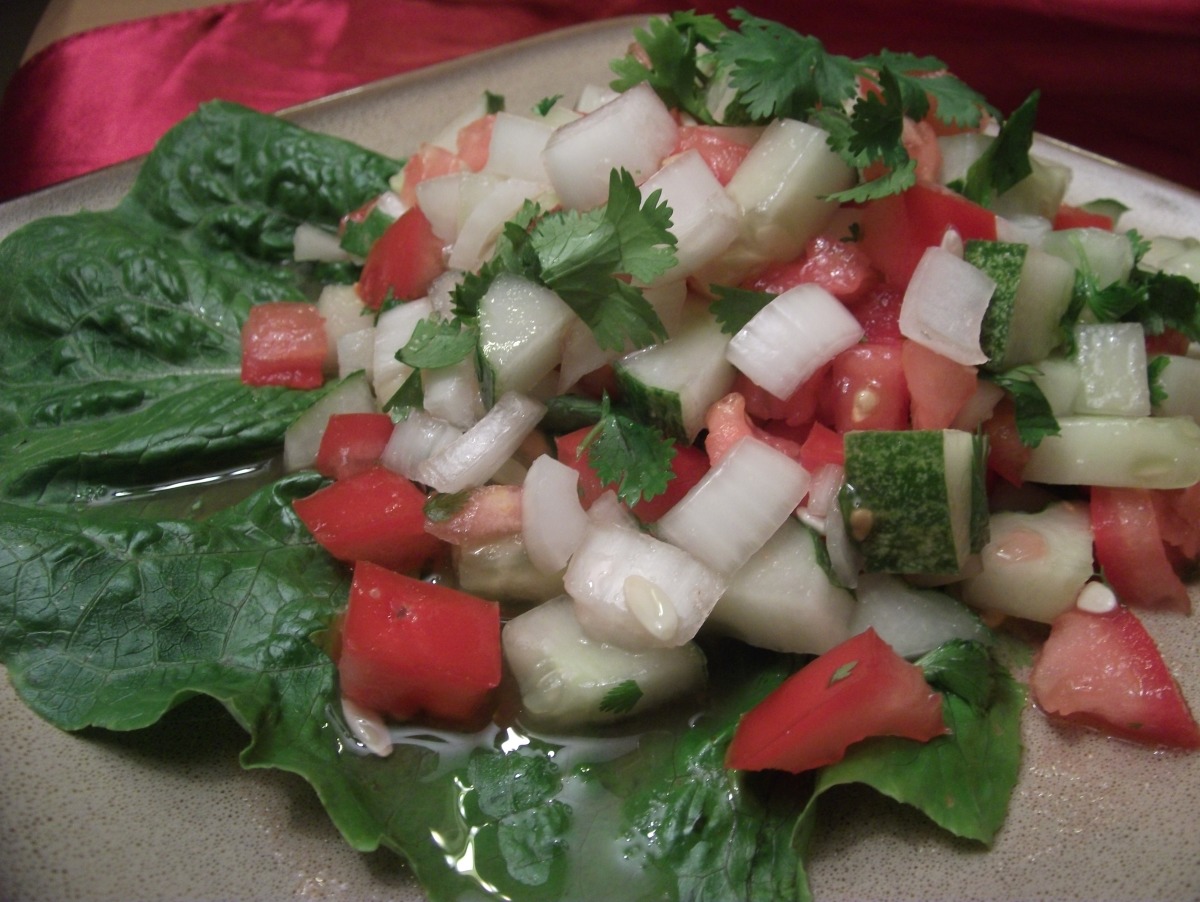 Afghan Tomato, Cucumber and Onion Salad (Salata)_image