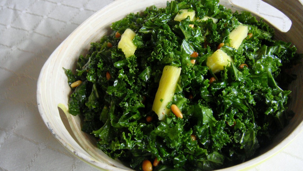 Massaged Kale Salad Aarti Sequeira Recipe Food Com You'll know it's ready when the kale becomes soft and shiny. massaged kale salad aarti sequeira