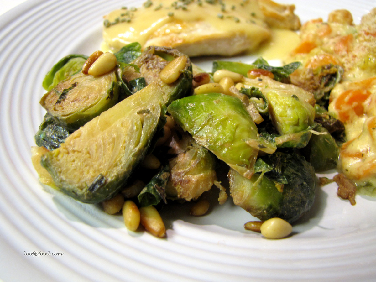 Brussels Sprouts with Pine Nuts