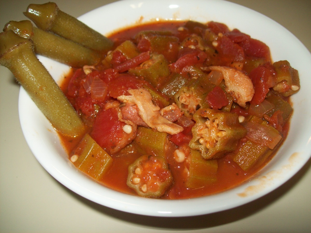 'tomokra' (Stewed Tomatoes and Okra) Recipe