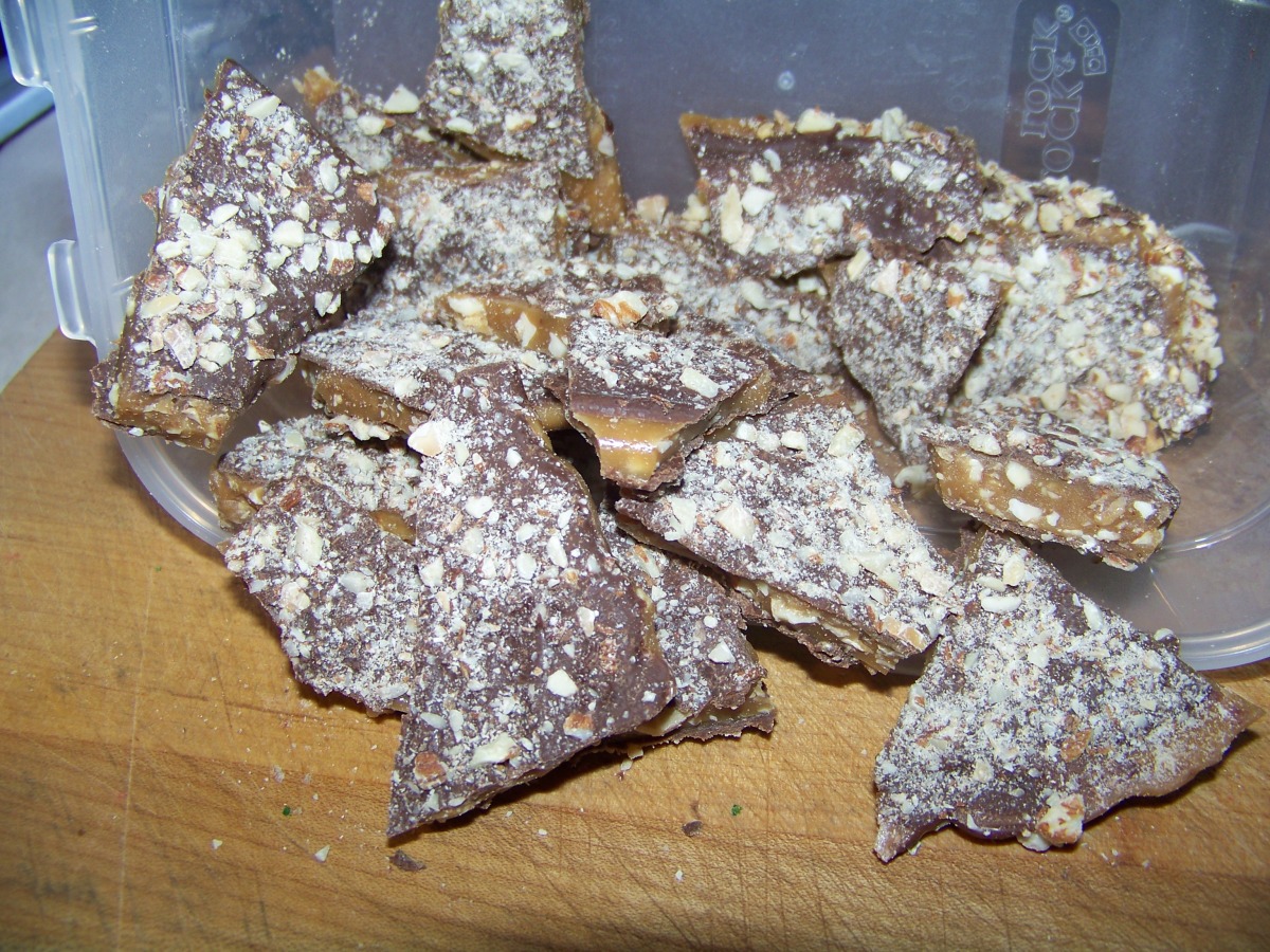 Almond Butter Crunch Candy_image