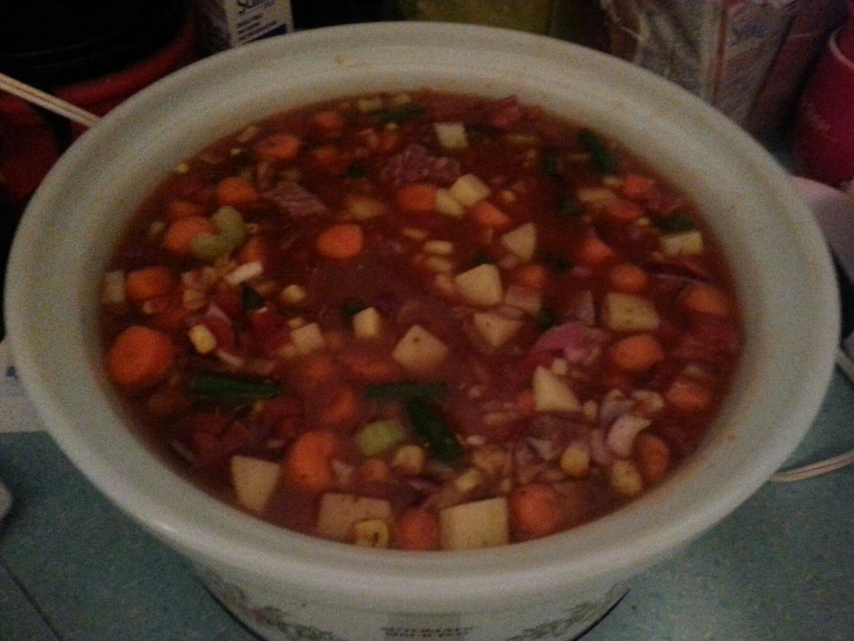 Vegetable Beef Soup Crockpot Recipe Food Com