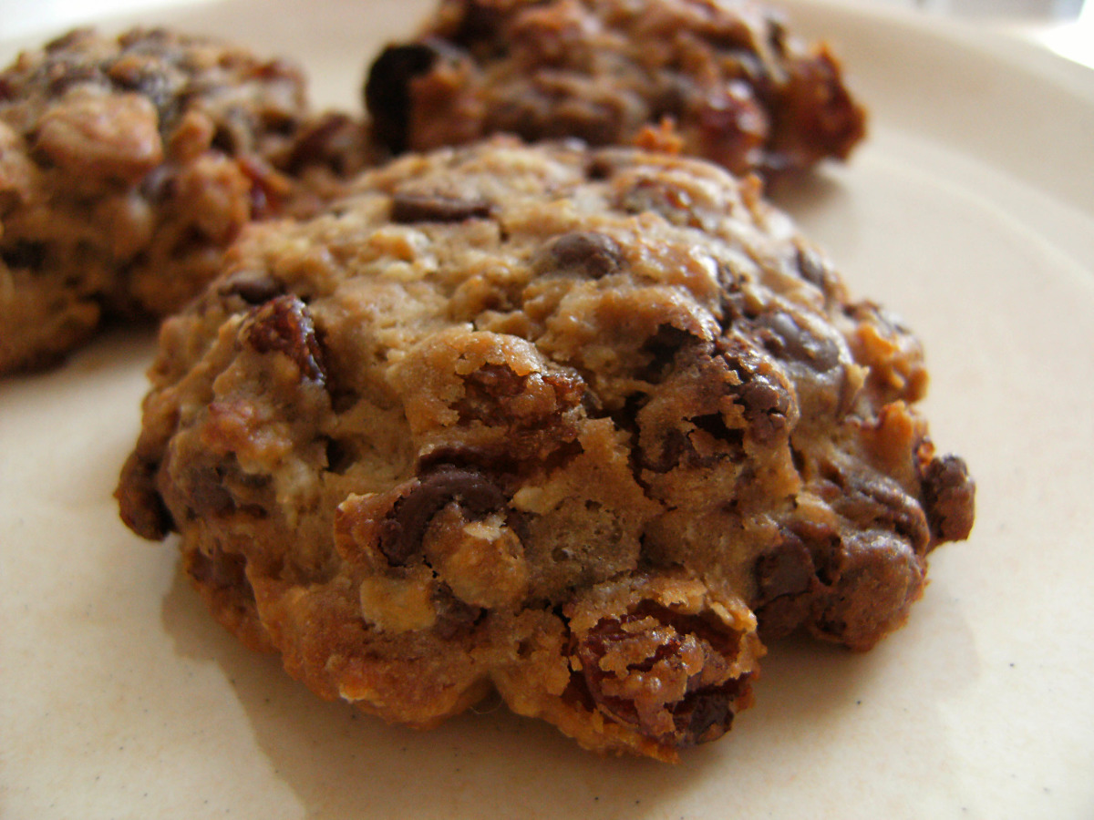Chunky Trail Mix Breakfast Cookies