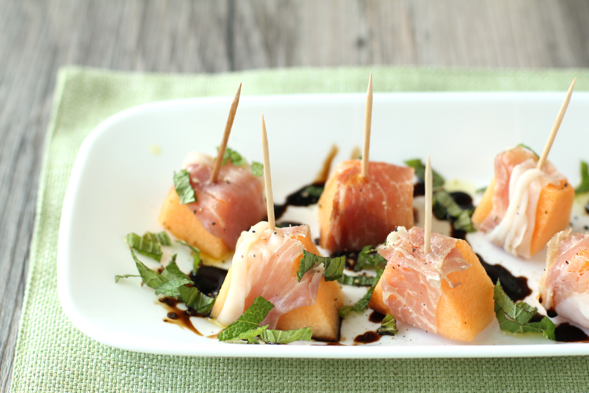 Prosciutto and Rockmelon (Cantaloupe) With Balsamic Glaze Recipe