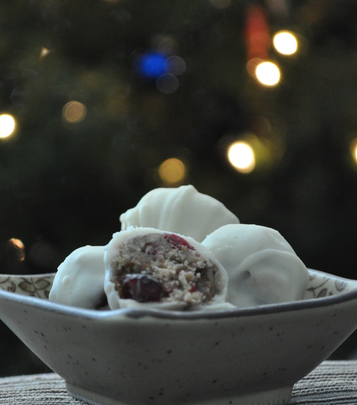 Chocolate Cranberry Rum Balls