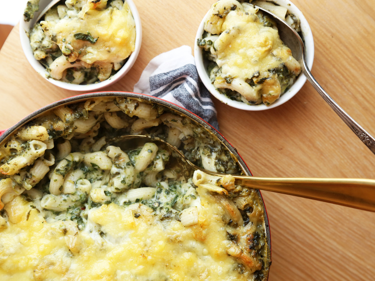 Spinach Macaroni and Cheese image