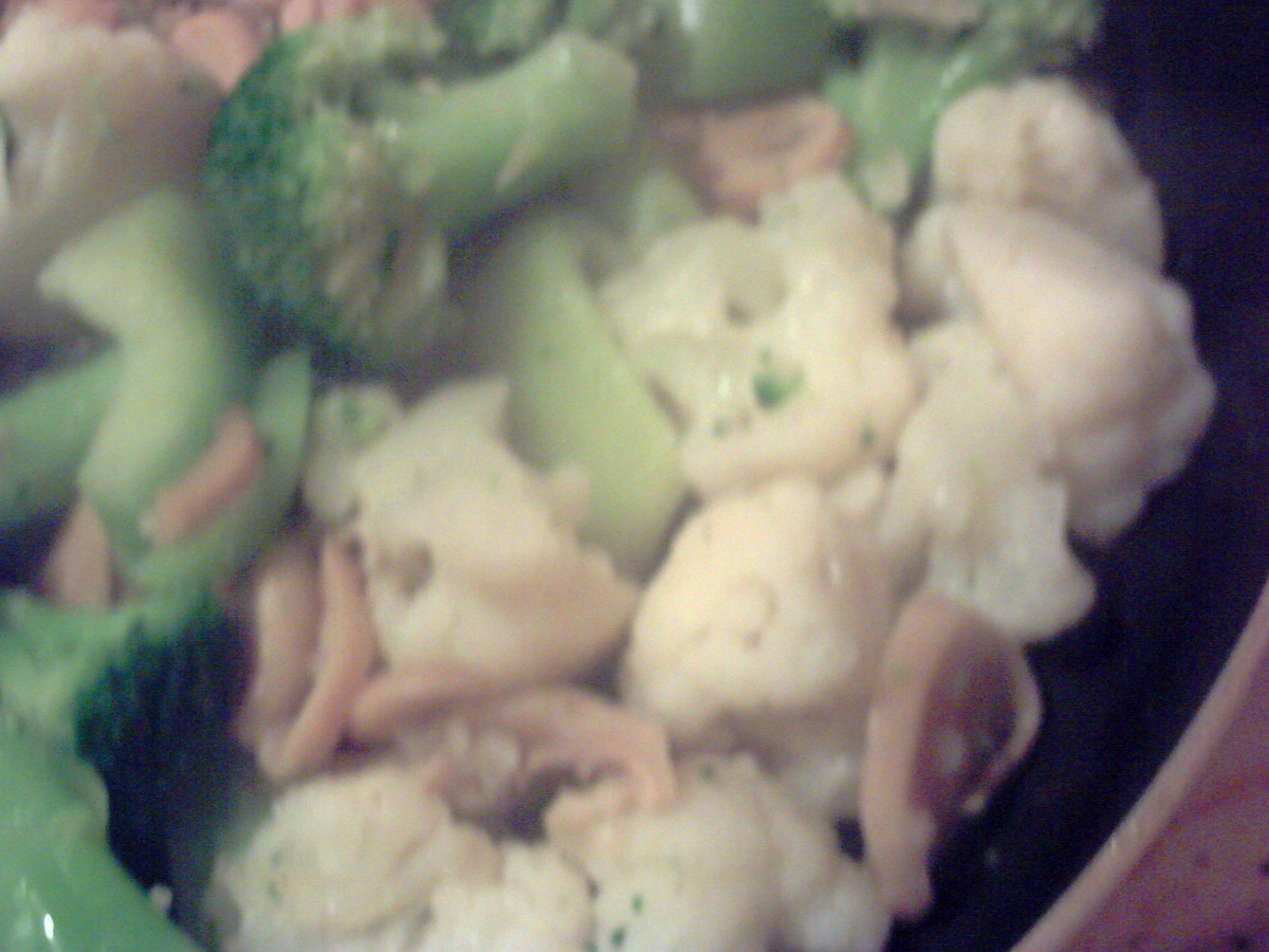 Sauteed Broccoli, Cauliflower and Mushrooms Recipe
