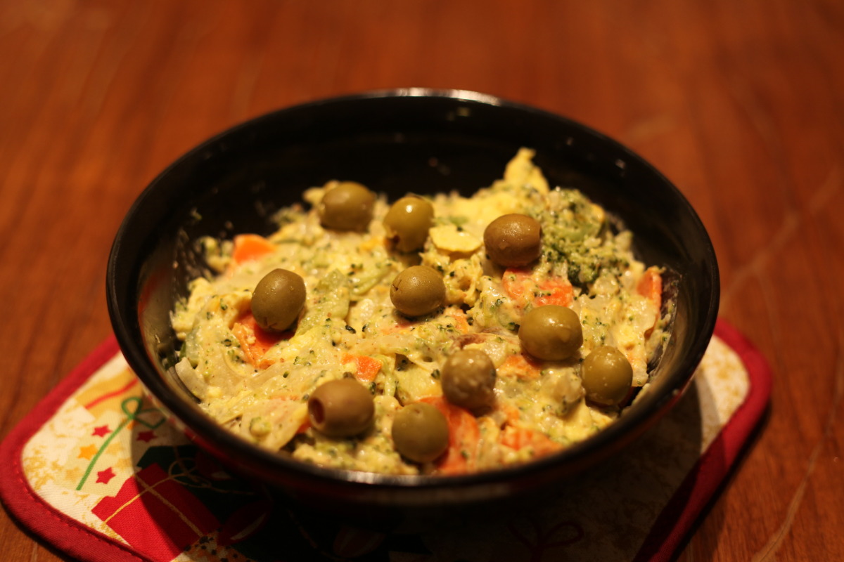 Steamed Vegetable Potato and Egg Salad image