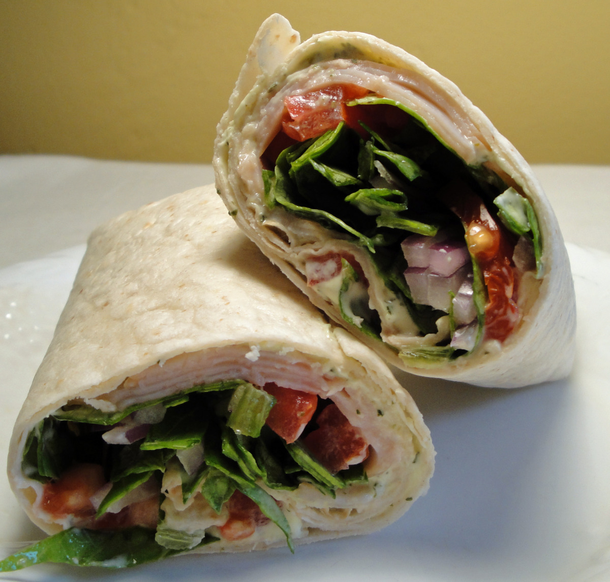 Smoked Turkey and Tomato Wraps