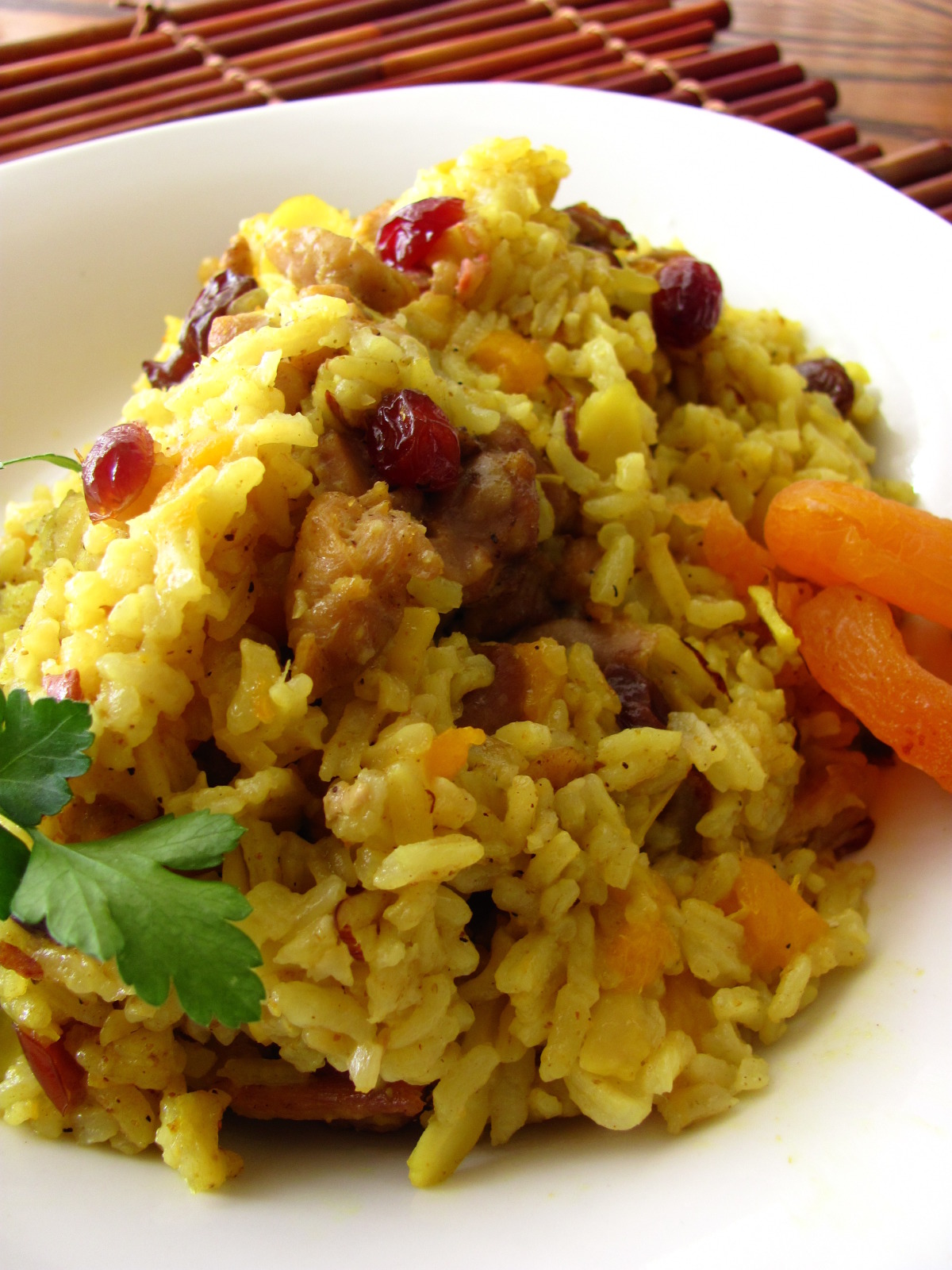 Savory Curried Rice With Dried Fruit image