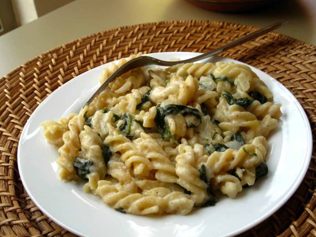 Baked Pasta With Spinach Lemon And Cheese Recipe Food Com