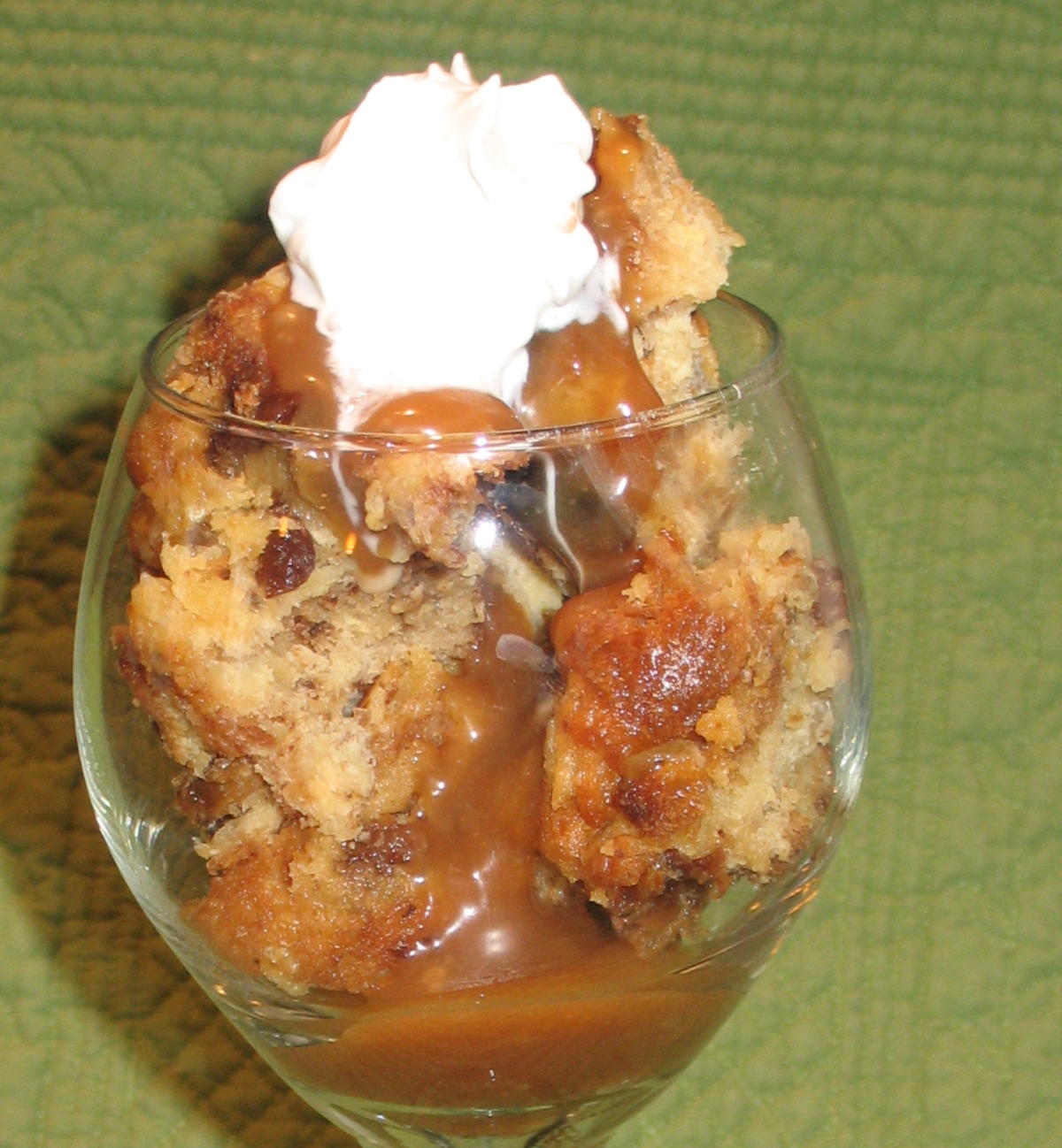 Panettone Bread Pudding W/ Brandy Caramel Sauce image