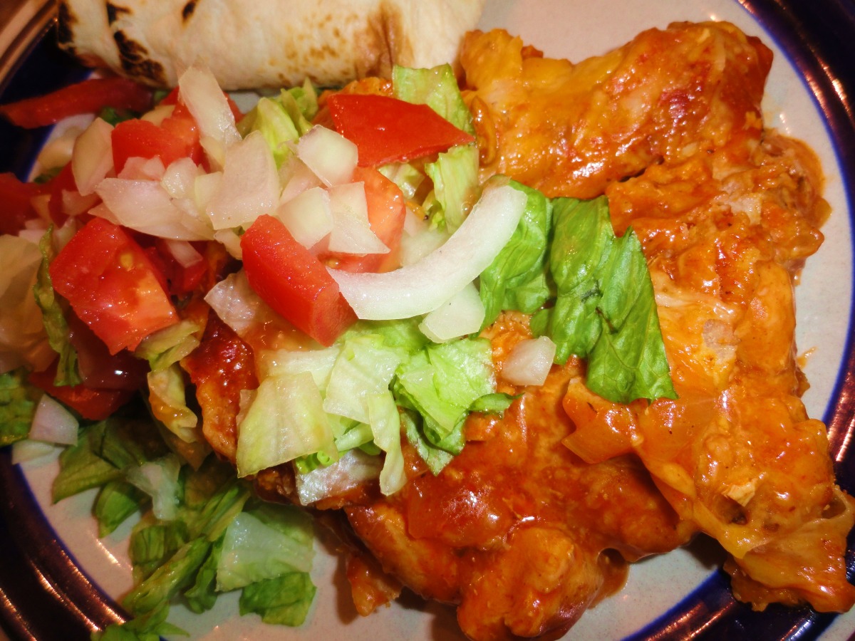 New Mexico Red Chile Chicken Enchilada Casserole Recipe