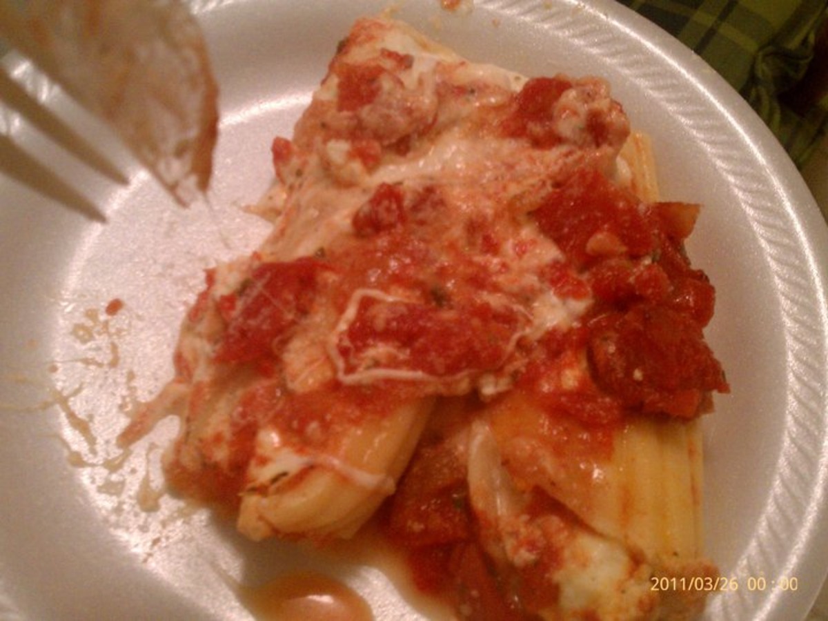 Baked Cheese Manicotti