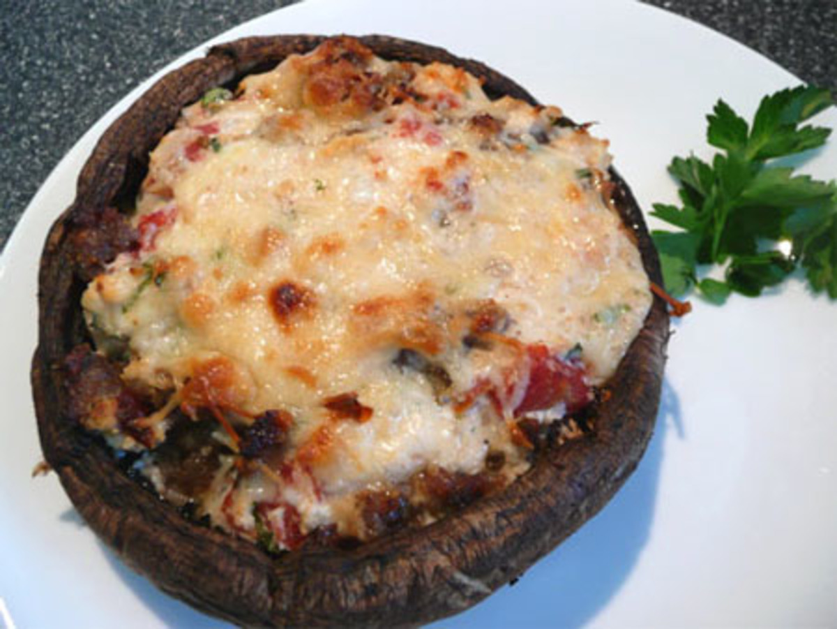 Stuffed Portabella Mushrooms image