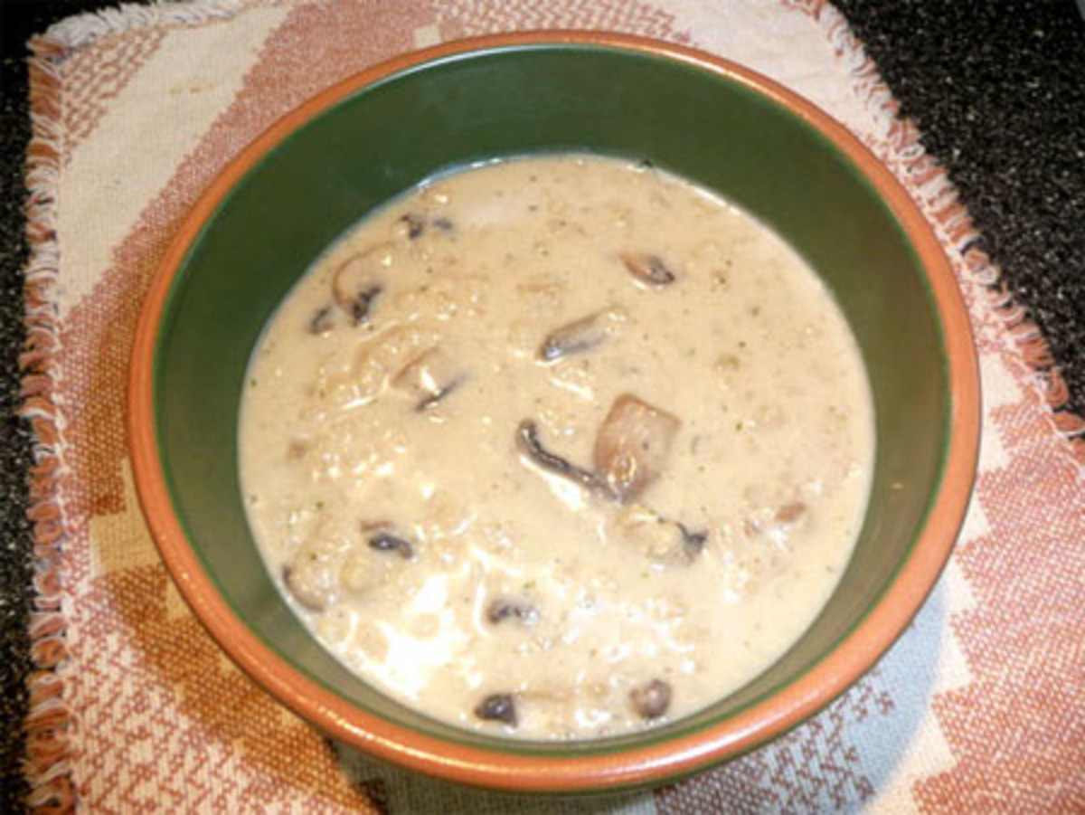 Swiss-Barley Mushroom Soup image
