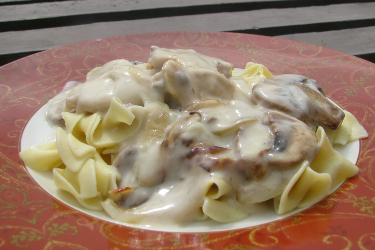 Chicken With White Wine and Mushroom Reduction_image