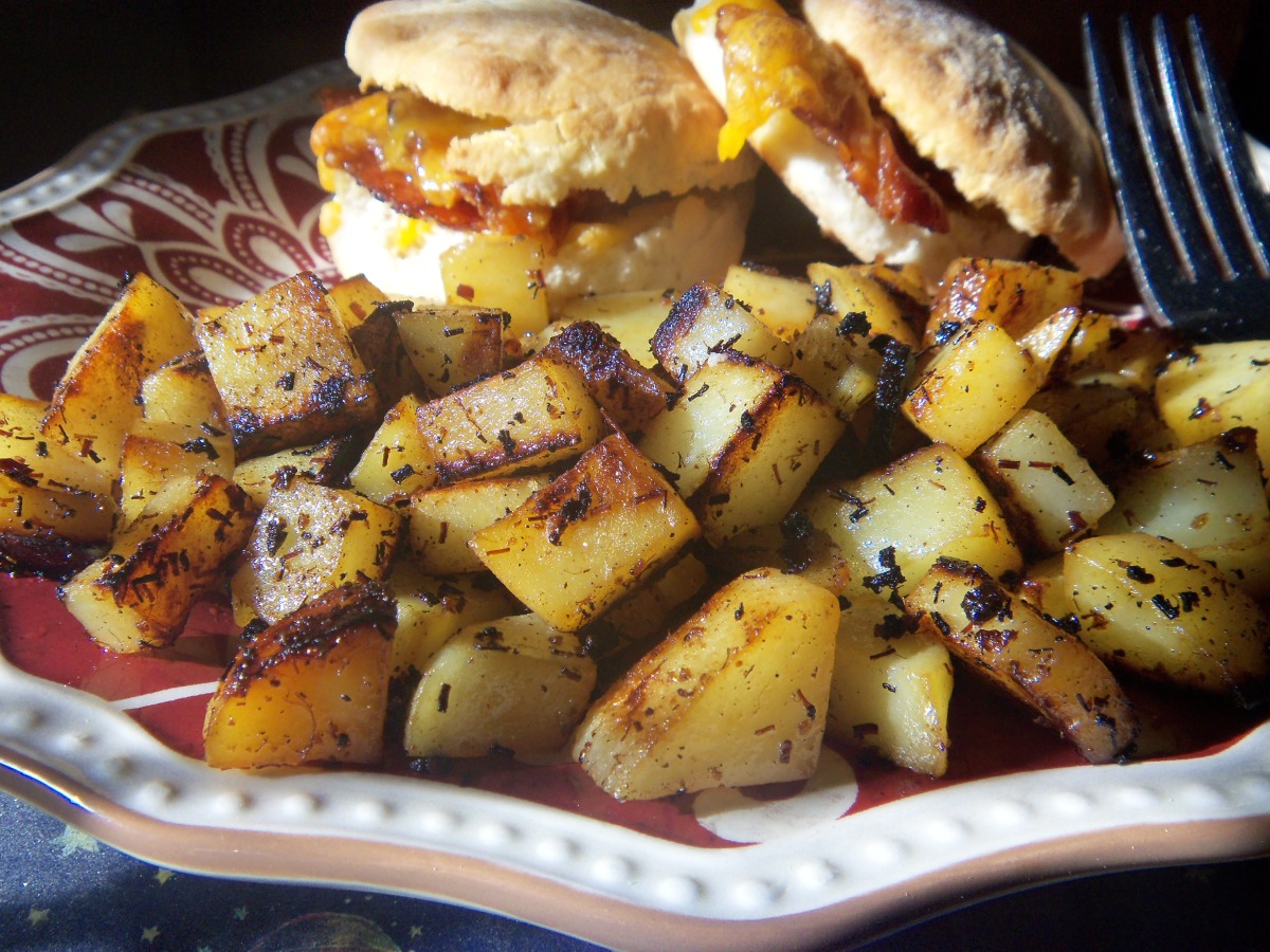 Potatoes Fried in Bacon Jam image