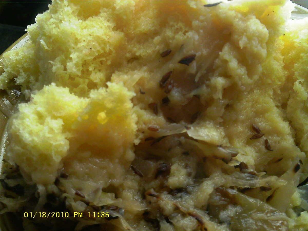 Knedlicky Zeli Dumplings and Sauerkraut image
