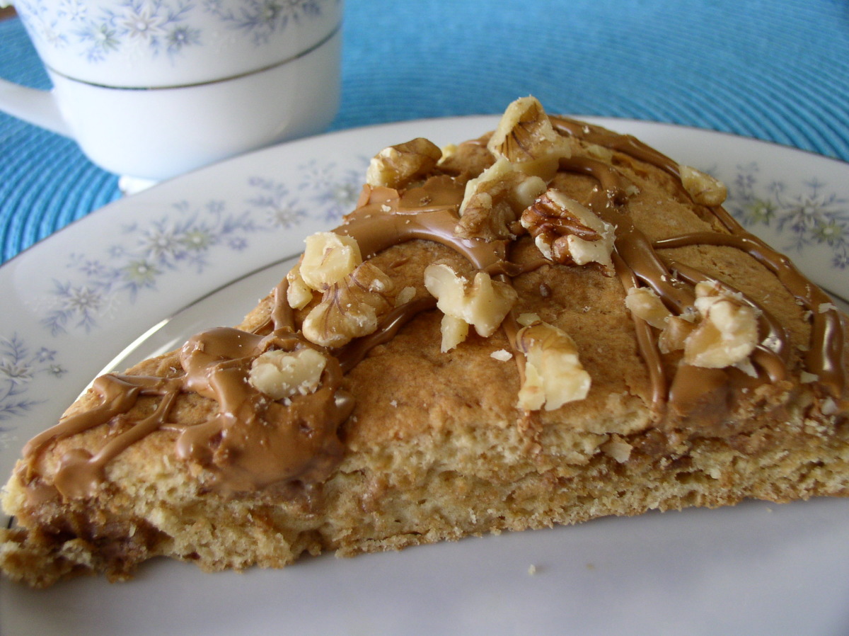 Gingersnap Scones With Espresso Glaze