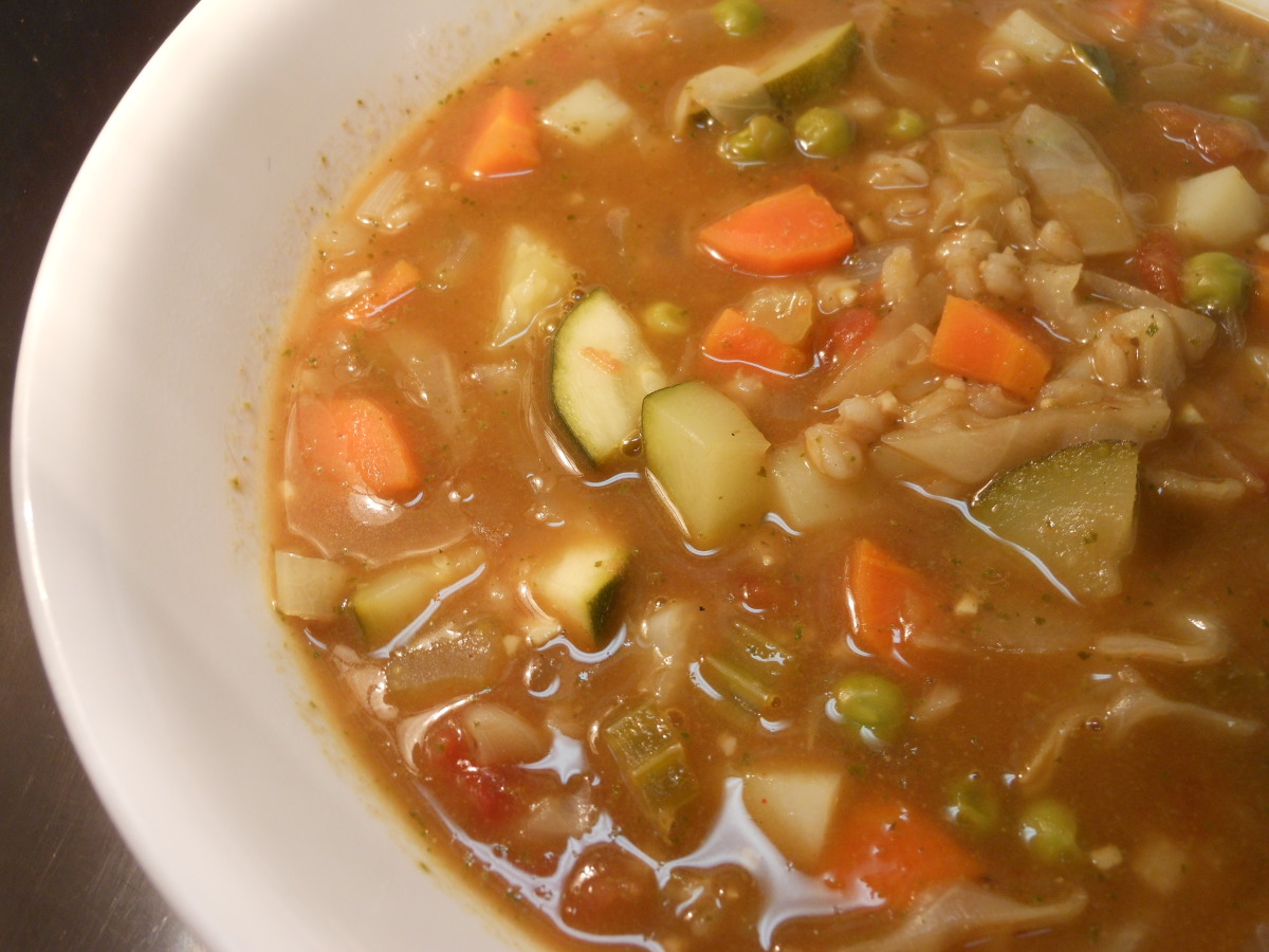 Barley Minestrone With Pesto