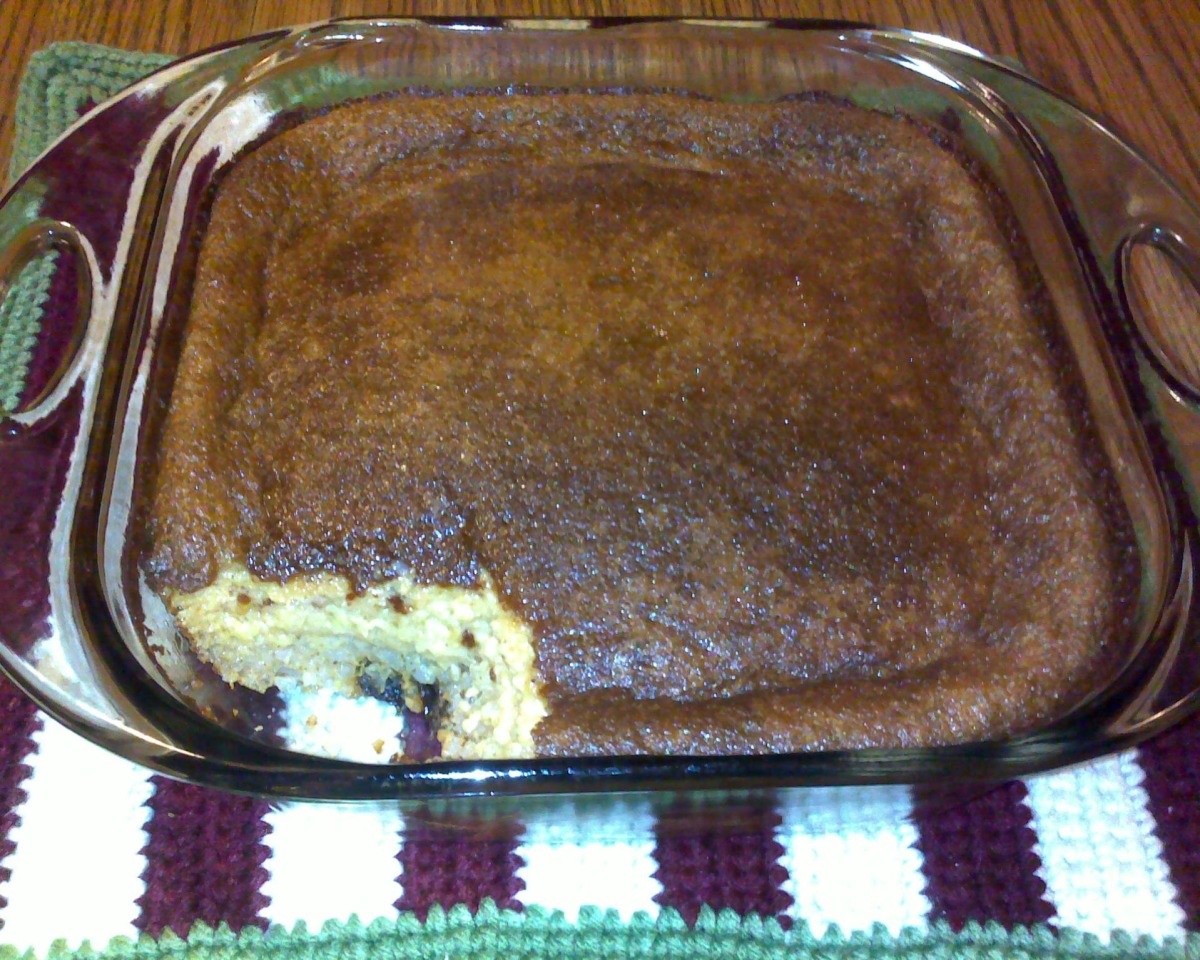 Belizean Baked Rice Pudding