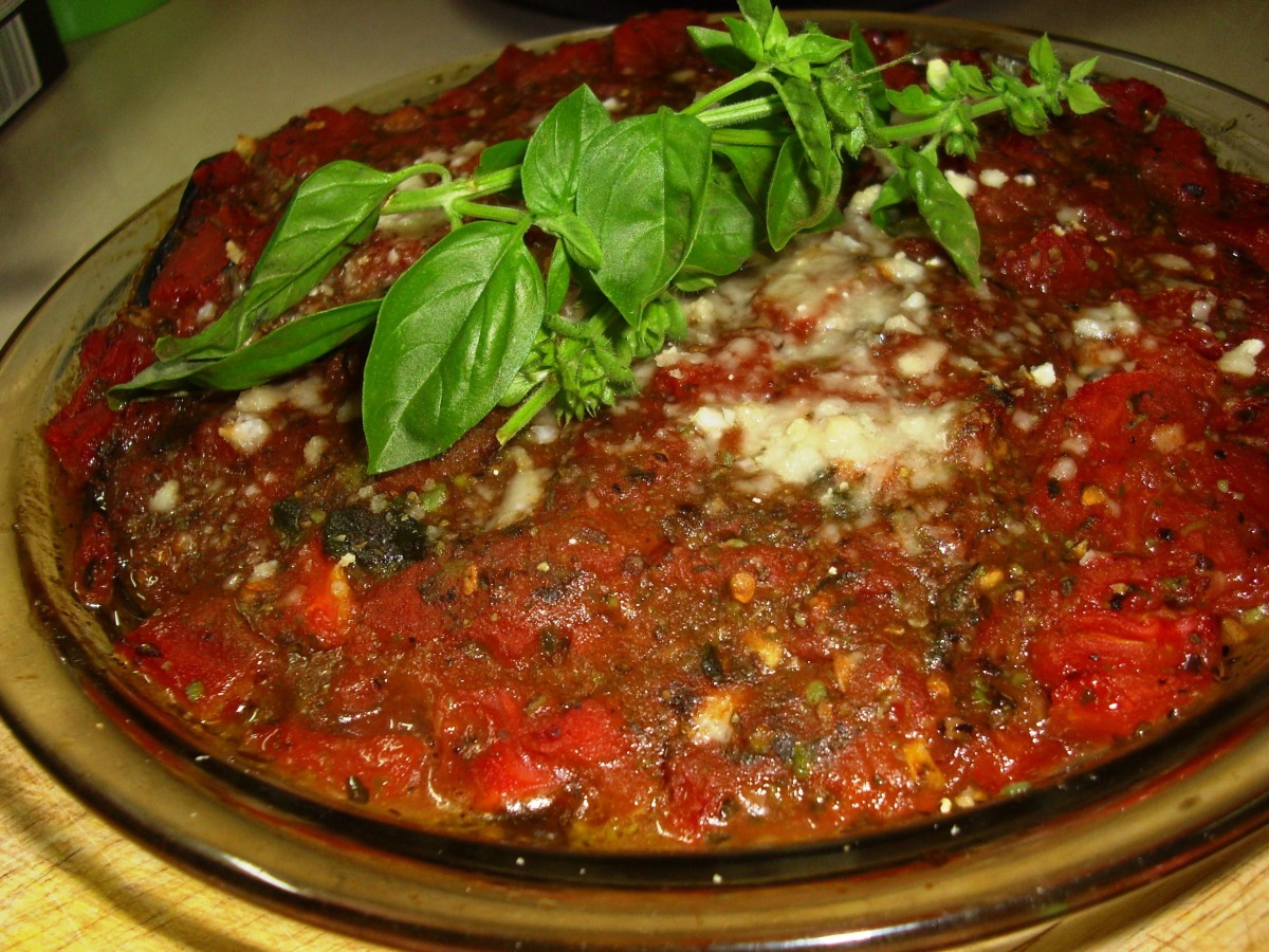 Light Eggplant / Zucchini Parmigiana