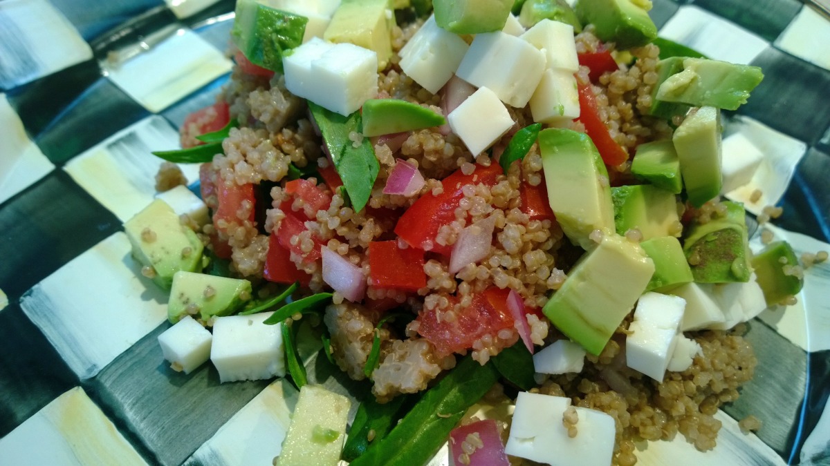 Greek Quinoa Salad With Avocados!