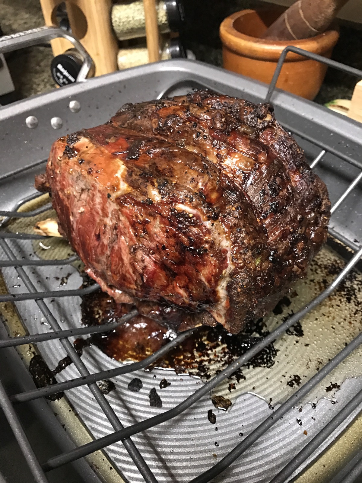 Dijon Wine Marinated Rib Roast