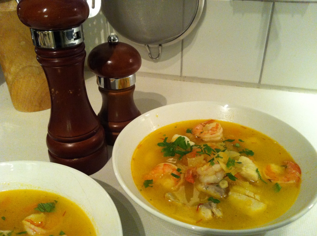 Saffron Seafood Soup Recipe